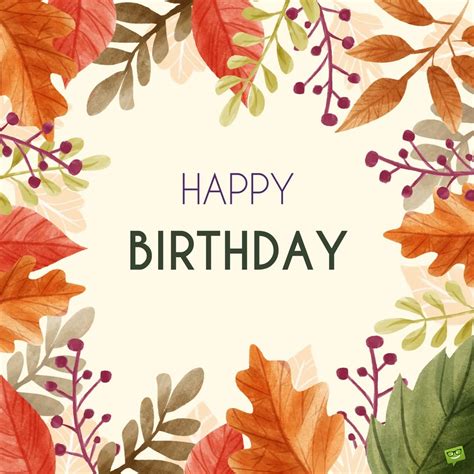 happy birthday fall colors|autumn birthday images.